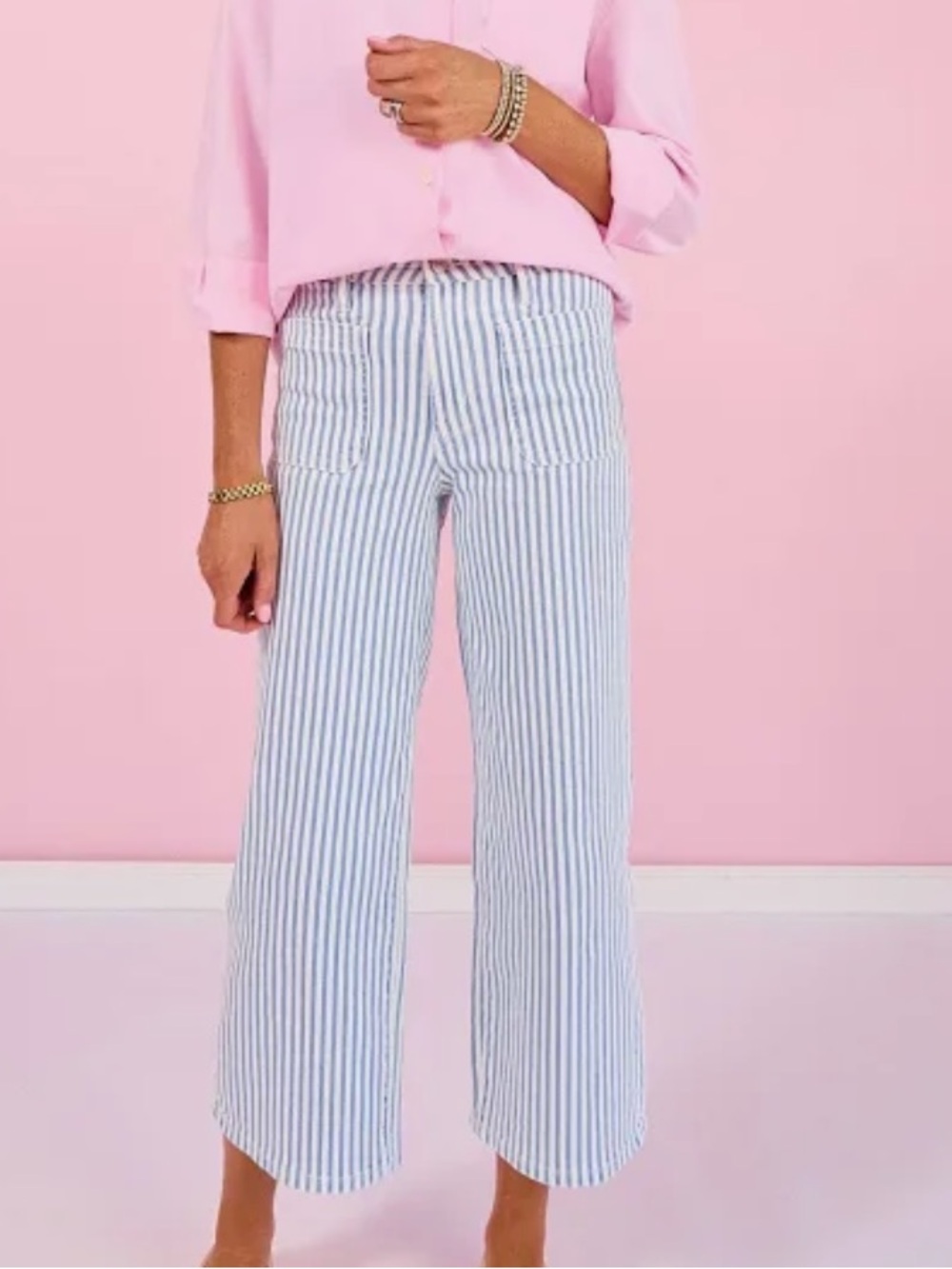 Mica Denim Striped High Rise Denim 🆕